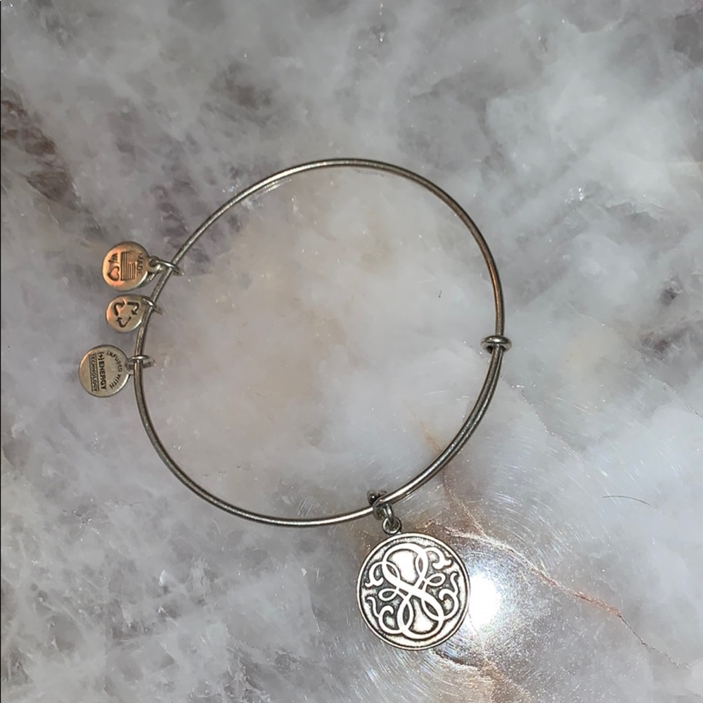 Alex and ani energy + bangle. Silver tone.